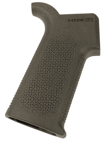 Magpul MOE SL AR-15 Pistol Grip in OD Green has an aggressive TSP texture